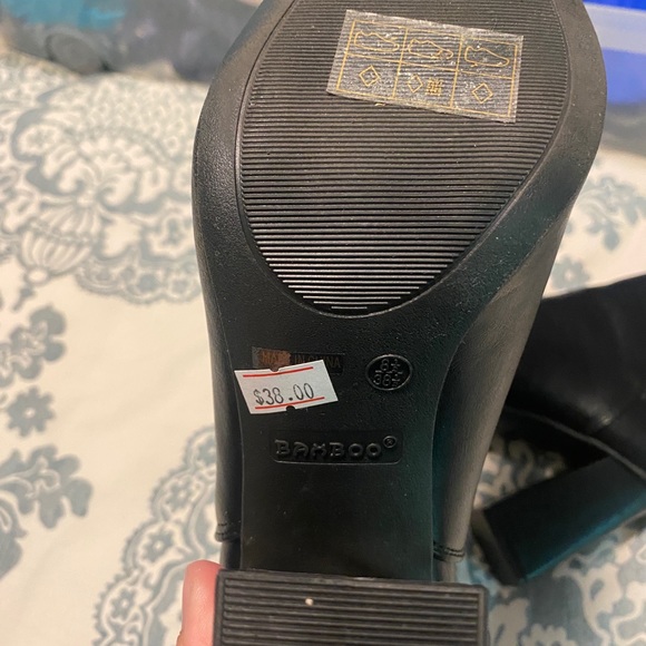 Black Block Heel Booties - Picture 4 of 8